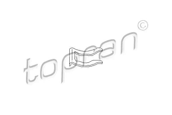Държач, спирачен маркуч TOPRAN