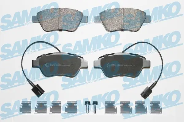 Комплект спирачно феродо, дискови спирачки SAMKO