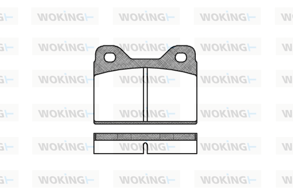 Комплект спирачно феродо, дискови спирачки WOKING