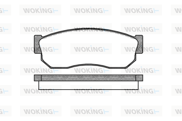 Комплект спирачно феродо, дискови спирачки WOKING