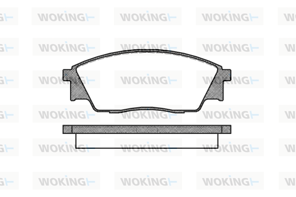 Комплект спирачно феродо, дискови спирачки WOKING