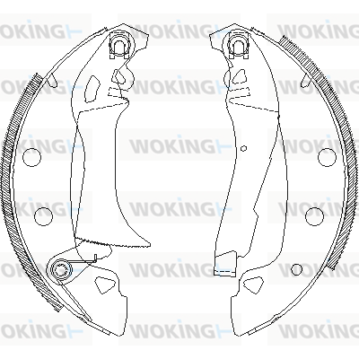 Комплект спирачна челюст WOKING