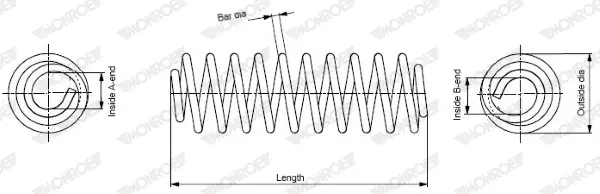 Пружина за ходовата част MONROE