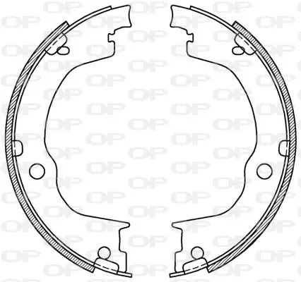 Комплект спирачна челюст OPEN PARTS