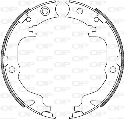 Комплект спирачна челюст OPEN PARTS