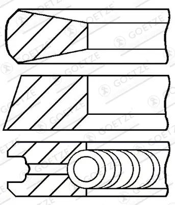 Комплект сегменти GOETZE ENGINE