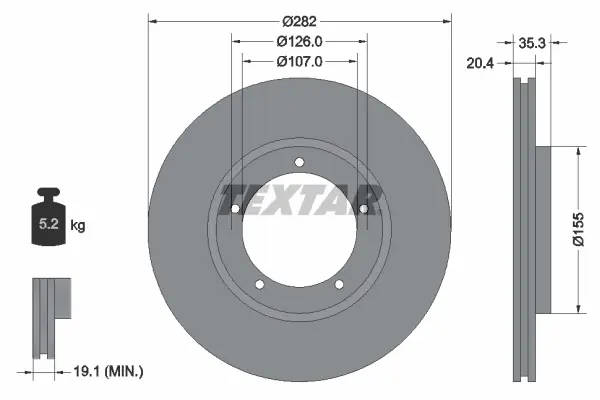 Спирачен диск TEXTAR