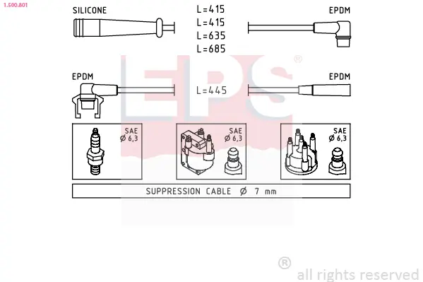 комплект запалителеи кабели EPS                 