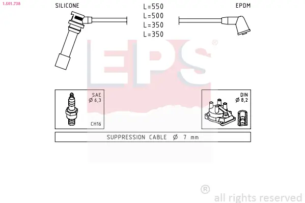 комплект запалителеи кабели EPS                 