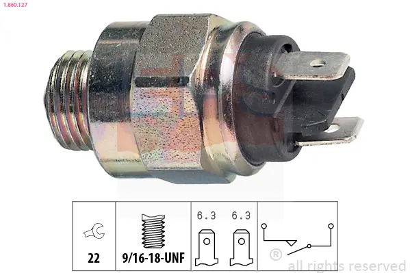 включвател, светлини за движение на заден ход EPS                 