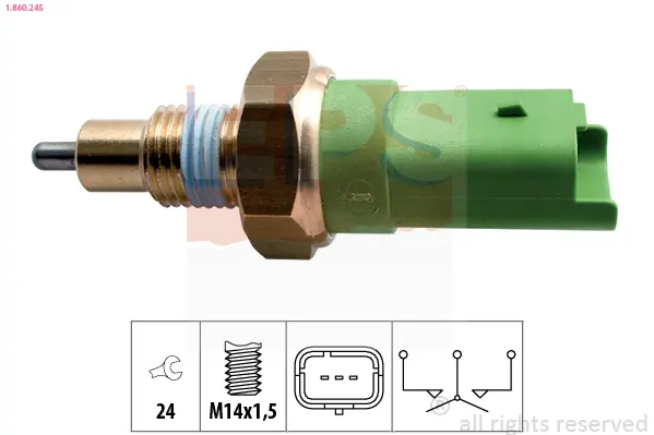 включвател, светлини за движение на заден ход EPS                 