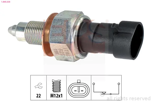 включвател, светлини за движение на заден ход EPS                 