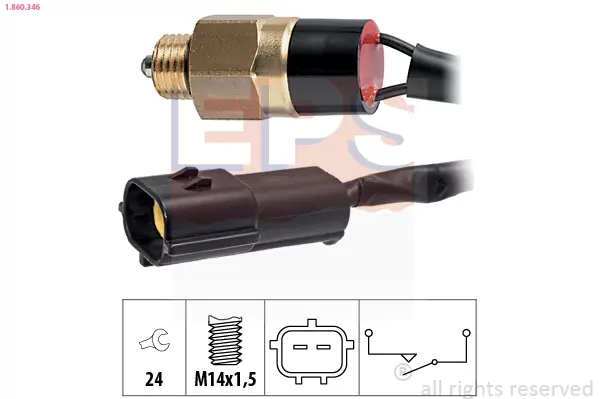 включвател, светлини за движение на заден ход EPS                 