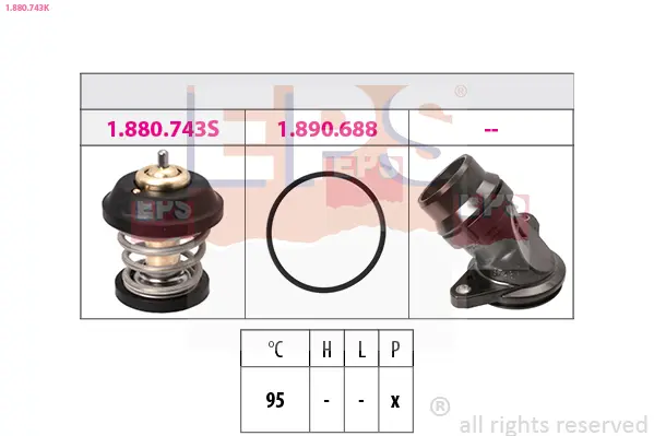 термостат, охладителна течност EPS                 