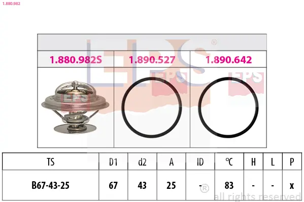 термостат, охладителна течност EPS                 