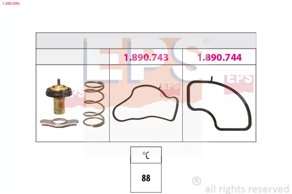 термостат, охладителна течност EPS                 