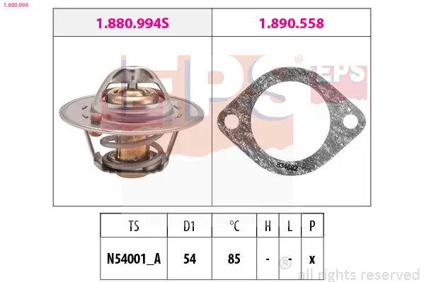 термостат, охладителна течност EPS                 