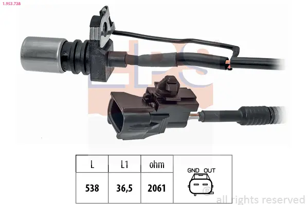 импулсен датчик, колянов вал EPS                 