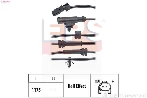 датчик, обороти на колелото EPS                 