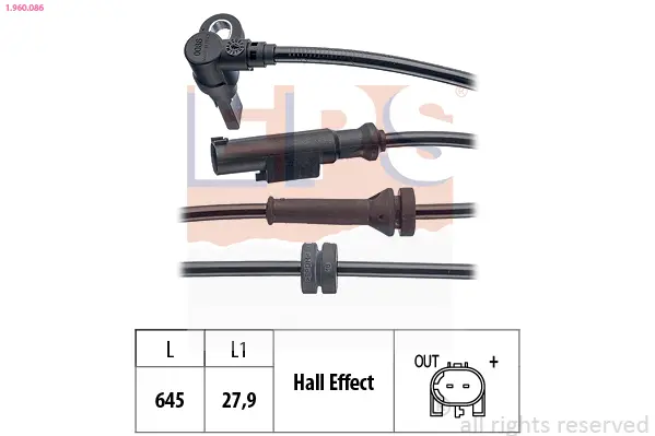 датчик, обороти на колелото EPS                 