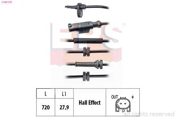 датчик, обороти на колелото EPS                 