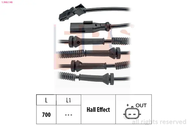 датчик, обороти на колелото EPS                 