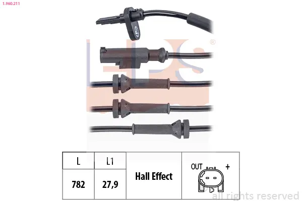 датчик, обороти на колелото EPS                 