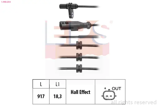 датчик, обороти на колелото EPS                 