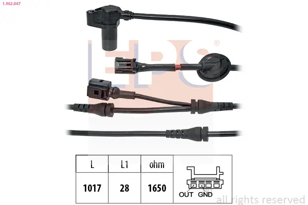 датчик, обороти на колелото EPS                 