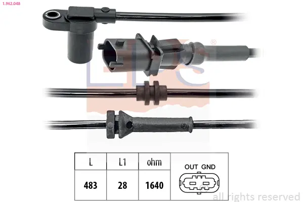 датчик, обороти на колелото EPS                 