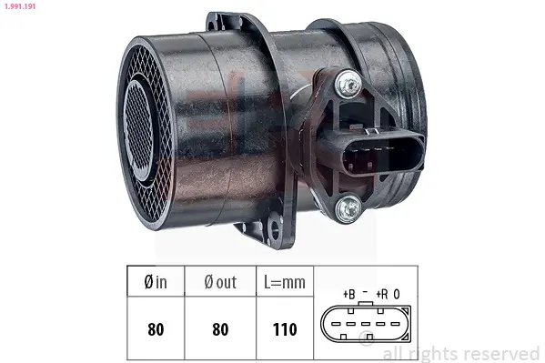 въздухомер-измерител на масата на въздуха EPS                 