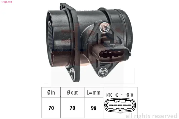 въздухомер-измерител на масата на въздуха EPS                 