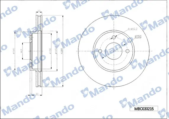 спирачен диск MANDO               