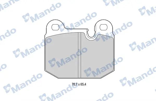 Комплект спирачно феродо, дискови спирачки MANDO