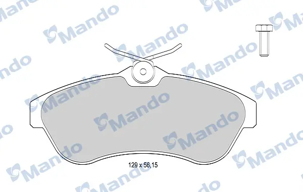 комплект спирачно феродо, дискови спирачки MANDO               