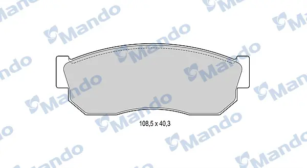 Комплект спирачно феродо, дискови спирачки MANDO