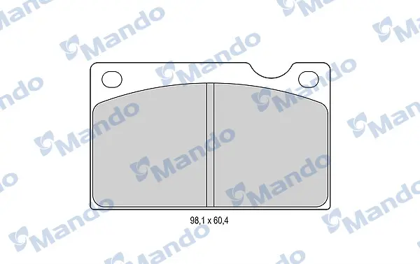 комплект спирачно феродо, дискови спирачки MANDO               