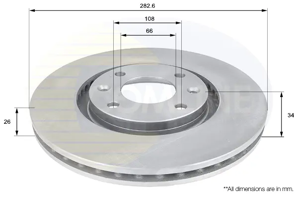 Спирачен диск COMLINE