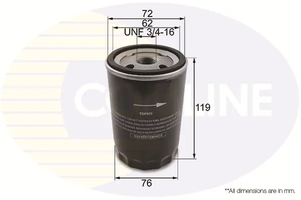 Маслен филтър COMLINE