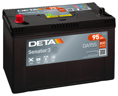 Стартов акумулатор DETA