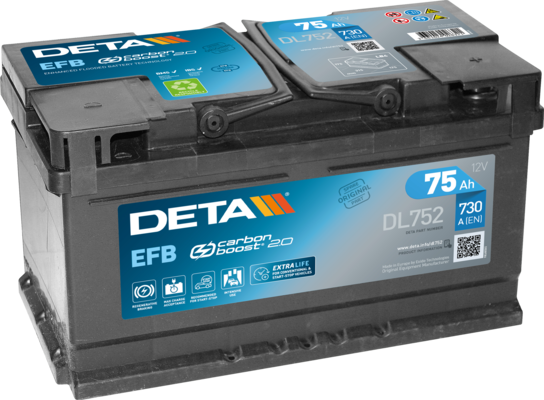 Стартов акумулатор DETA