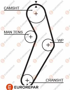 Ангренажен ремък EUROREPAR           