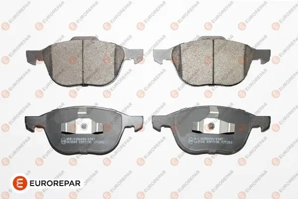 комплект спирачно феродо, дискови спирачки EUROREPAR           