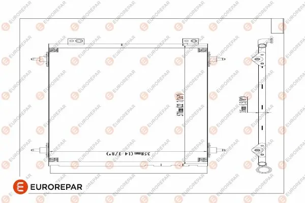 кондензатор, климатизация EUROREPAR           