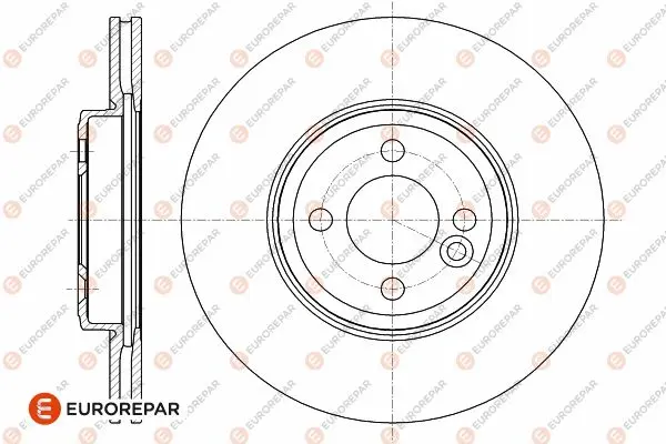 спирачен диск EUROREPAR           