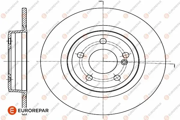спирачен диск EUROREPAR           