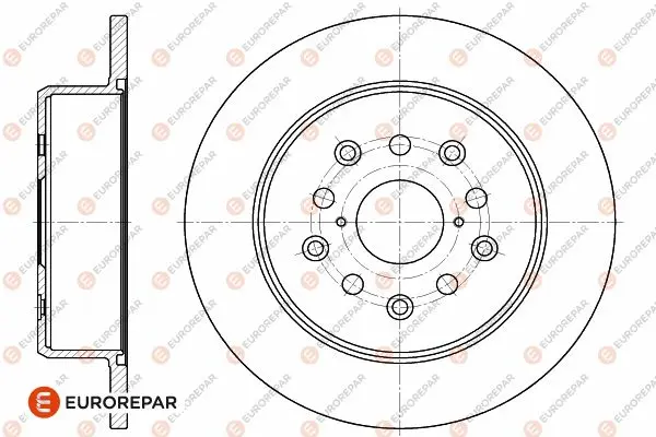 спирачен диск EUROREPAR           