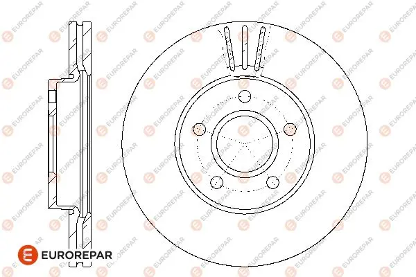 спирачен диск EUROREPAR           