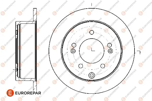 спирачен диск EUROREPAR           