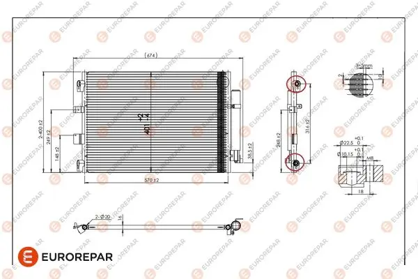 кондензатор, климатизация EUROREPAR           